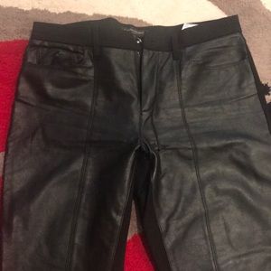 Banana republic leather front pants 8P